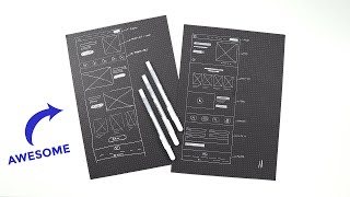 Awesome Paper For Wireframing  Black DotGrid Paper Review [upl. by Ahsha811]