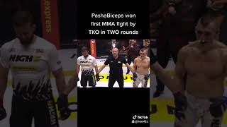 PashaBiceps Won His First MMA Fight by TKO in 2 Rounds [upl. by Aym693]