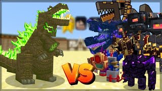 Minecraft Tremorzilla Alexs Caves Vs LEnder s Cataclysm  Mob Battle  1201 [upl. by Tennos]