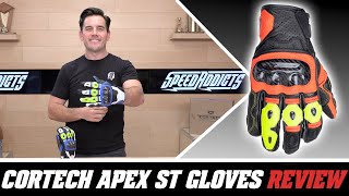 Cortech Apex ST Gloves Review at SpeedAddictscom [upl. by Gombach]