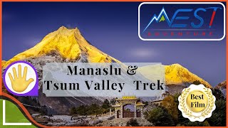 Manaslu Circuit Trek in Nepal With Tsum Valley  2020 [upl. by Enoitna]