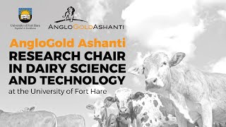 AngloGold Ashanti Research Chair in Dairy Science and Technology [upl. by Ioab]