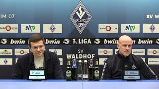 3 Liga  27 Spieltag  SC Freiburg II  SV Waldhof  Pressekonferenz vor dem Spiel [upl. by Ylloh899]