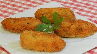 Receta fácil de croquetas de champiñones muy cremosas [upl. by Kostival811]