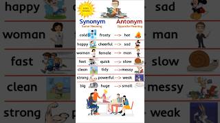 Synonyms and Antonyms with images [upl. by Chance]