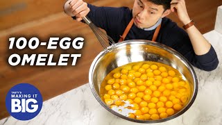 I Made A Giant 100Egg Omelet • Tasty [upl. by Puett]