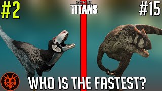 All 30 Official Dinos Ranked SLOWEST to FASTEST  Path of Titans [upl. by Ahseila]