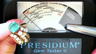 Presidium Gem Tester II PGT II  Testing Emerald Diamond Sapphire Ruby Nephrite [upl. by Ansev596]