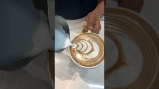 Tulip art 🌷 mocha coffee trending [upl. by Turro]