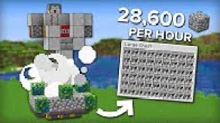 Minecraft Easy 5 Minute Cobblestone Farm  Fully Automatic Tutorial [upl. by Chung]