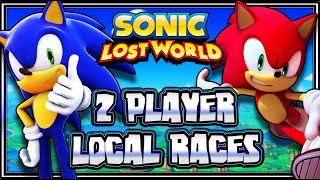 Sonic Lost World Wii U  1080p 2 Player Local Races [upl. by Aiker467]