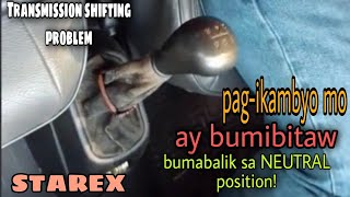 bakit BUMIBITAW ang KAMBYO ng TRANSMISSION at BUMABALIK sa NEUTRAL POSITION  tranny problem [upl. by Katya]