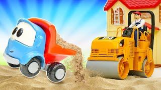 Léo le camion sur le chantier Le travail des véhicules dassistance Jeux pour enfants [upl. by Tnilk667]