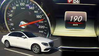 2016 MercedesBenz E220d 0240 Kmh Top Speed Autobahn [upl. by Adeehsar846]