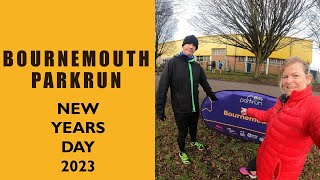 Bournemouth parkrun  NEW YEARS DAY 2023 Varied terrain parkland loop with lots of history [upl. by Chlori463]