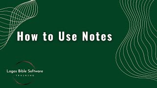 How to Use Notes [upl. by Eciram]