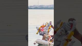 Ganesh immersion process at TankBund Hyderabad ganeshnimajjanam ganpatibappamorya ganpativisarjan [upl. by Ancell]