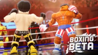 Roblox Boxing Beta a few rounds [upl. by Animlehliw]