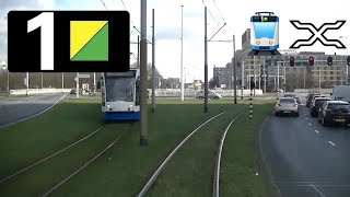 🚊 GVB Amsterdam Tramlijn 1 Cabinerit Osdorp De Aker  Centraal Station Drivers view POV 2016 [upl. by Dot963]