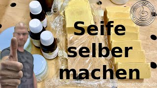 Seife selber machen  Seife sieden Rezept Haarseife Handseife Naturseife Kernseife Anleitung [upl. by Itak730]