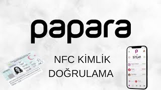 Papara Nfc Kimlik Doğrulama  Papara Kimlik Okutma [upl. by Mell]