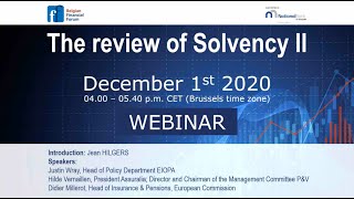 Webinar  The Review of Solvency II [upl. by Suivatram41]