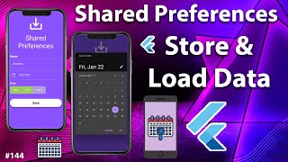 Flutter Tutorial  Shared Preferences  Store amp Load Data For Data Persistence [upl. by Yv]