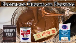 Homemade Chocolate Frosting [upl. by Marr]