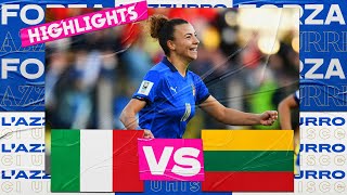 Highlights ItaliaLituania 70  Femminile 8 aprile 2022 [upl. by Schlenger]