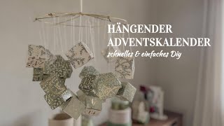 Hängender Adventskalender ✨ schnelles amp günstiges DIY [upl. by Naaitsirhc]