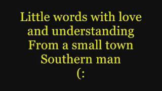 Alan Jackson Small Town Southern Man Lyrics [upl. by Aivatan724]