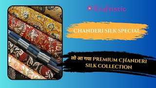 kraftistics chanderi silk suits online  handblock chanderi suit collection [upl. by Liahkim]