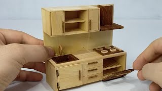 kitchen cabinet dollhouse furniture [upl. by Leinod]