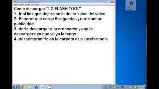 DESCARGAR LG FLASH TOOL [upl. by Netneuq]