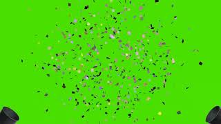 Celebration green screen with sound effect  birthday celebration green screen  Chroma key [upl. by Free88]