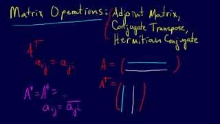 3114Linear Algebra Matrix Adjoint Operator [upl. by Sydel]