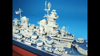 Super Detailing the Tamiya 1350 scale USS Missouri part1 [upl. by Clapp]