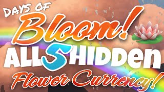 All 5 Hidden Flower Event Currency  Days of Bloom Sky Children of the Light nastymold [upl. by Worthy946]