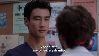 Greys Anatomy S15E06 Nico amp Levi Elevator Scene PTBR Sub [upl. by Berns]