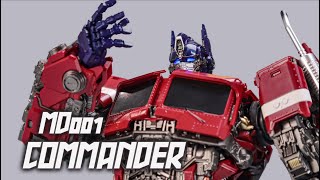 Transformers 4th Party MD001 Optimus Prime THREEZER OP review [upl. by Aciretahs]