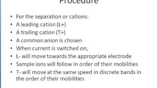 Electrophoresis Isotachophoresis [upl. by Sesmar]