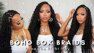 How To BOHO Box Braid For Beginners feat YG Wig Hair [upl. by Lise]