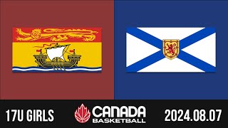 2024 Canada Basketball Nationals 🏀 17U GIRLS New Brunswick v Nova Scotia Aug 7 2024 [upl. by Namad]