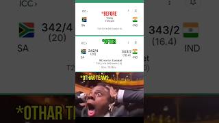 ICCT20 BEFOREIND Vs SA AFTER SA3424 Vs IND3432 southafrica india shorviral viral [upl. by Nitsirt502]