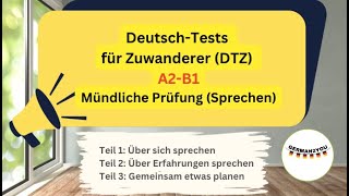 Deutsch Tests für ZuwandererDTZ A2B1Mündliche PrüfungSprechen 2023 german2you deutschlernen [upl. by Landry]