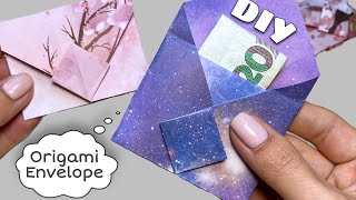 How to make a Paper Envelope for Money Easy Origami Envelope [upl. by Myranda]