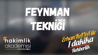 Feynman Tekniği  1 DAKİKA REHBERLİK ZAMANI [upl. by Aiden]