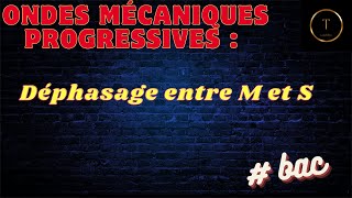 04ondes mécaniques progressives déphasage entre M et S [upl. by Mhoj]