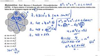 UFRS área de um octógono e de circunferência [upl. by Abrahamsen]