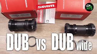 DUB vs DUB Wide Cranks SRAM BB 555249 mm Chainline TType Transmission Bottom Bracket [upl. by Ojillek]